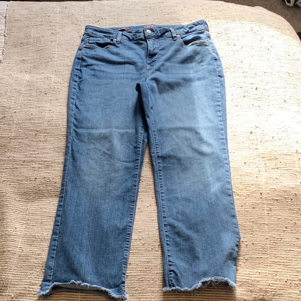 NYDJ Medium Blue Marilyn Straight Jeans